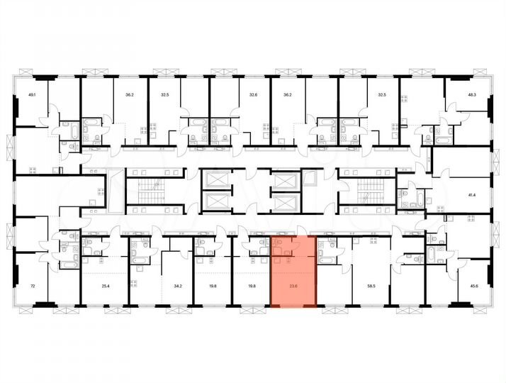 Квартира-студия, 23,6 м², 14/33 эт.