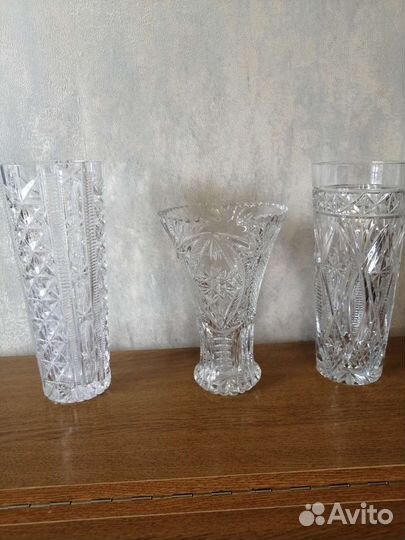 Хрустальная ваза для цветов