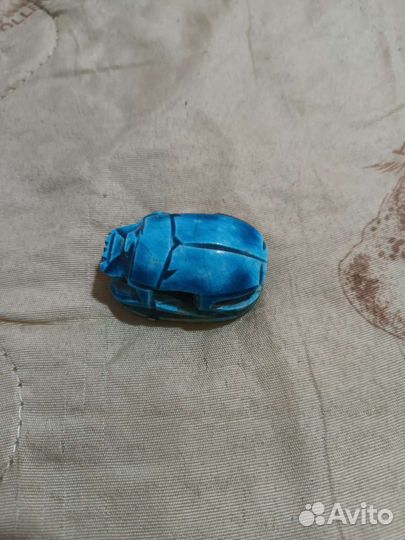 Статуэтка из камня жук скоробей винтаж