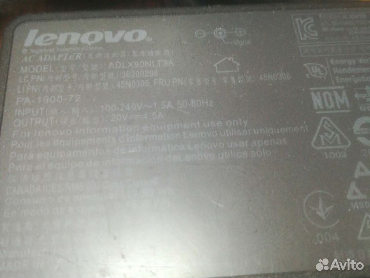 Блок питания для ноутбука hp, Lenovo, Dell