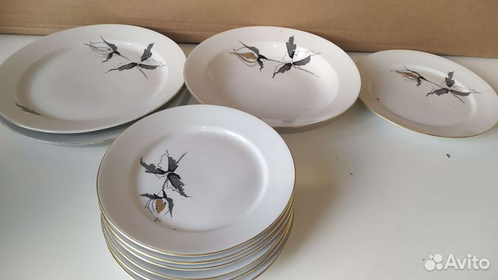 Тарелки Черная роза