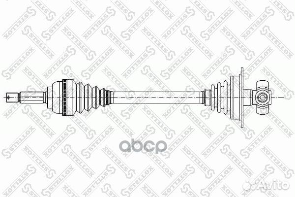 158 1033-SX привод левый 690mm, 24160 Dacia Lo