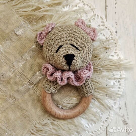 Погремушка мишка ручная работа