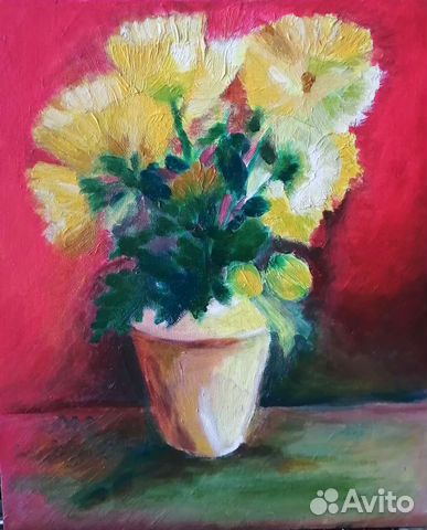 Картина маслом - Цветы