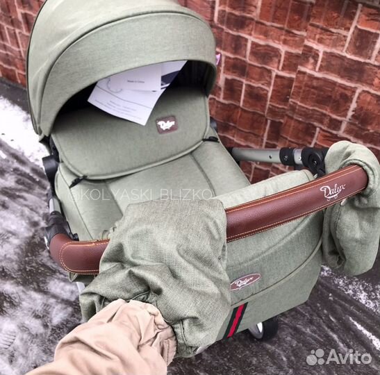 Коляска Dalux 2в1 хаки