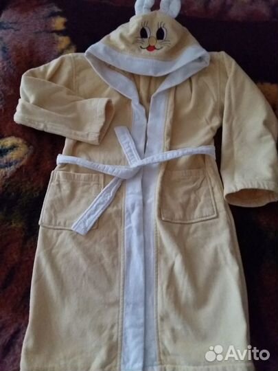 Махровый халат для девочки 13-14 лет