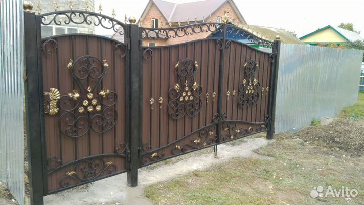 Ворота кованые распашные