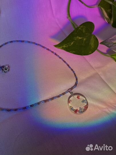 Украшения из эпоксидной смолы с живыми цветами