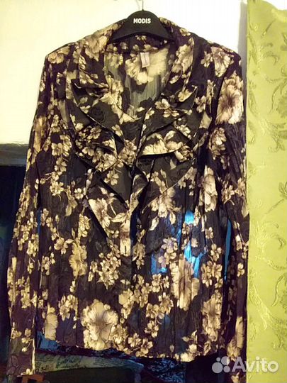 Блуза из плиссерованного шелка