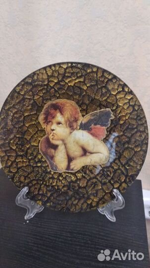 Тарелка декупаж