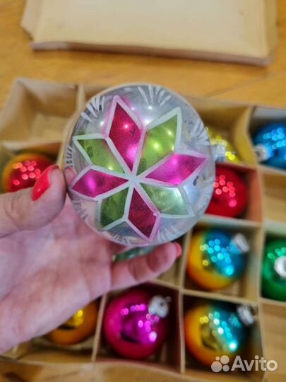 Набор елочные шары гдр