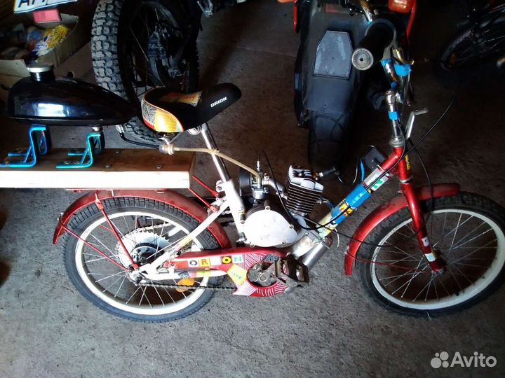 Велосипед детский с мотором. Новая Ропша