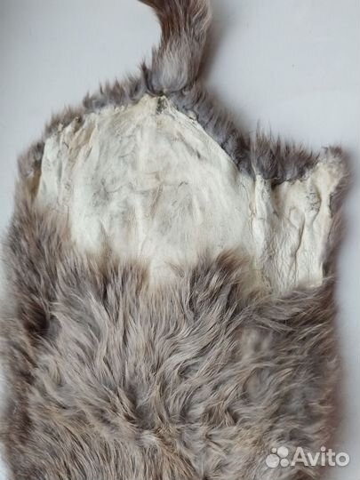 Меховые шкурки кролика, фабричная выделка(чулком)