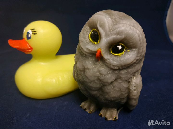 Мыло ручной работы сова и утёнок