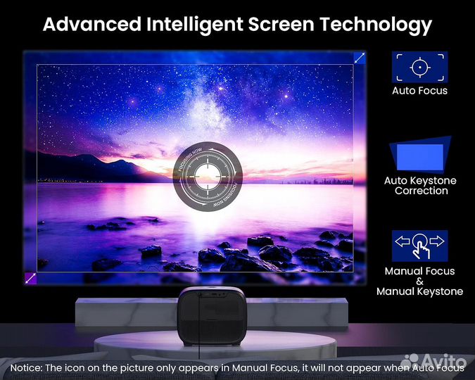 Смарт-проектор etoe E3 Pro 1080P (поддержка 4K)
