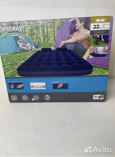 Матрас надувной двухместный queen 203х152