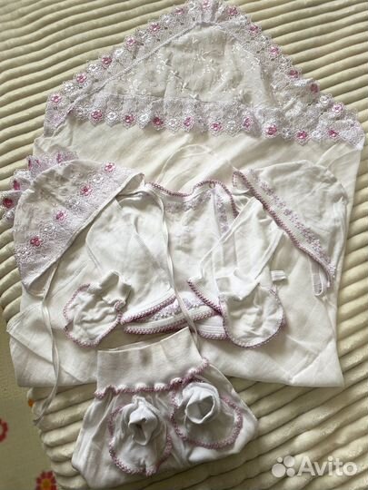 Комплект на выписку для девочки лето