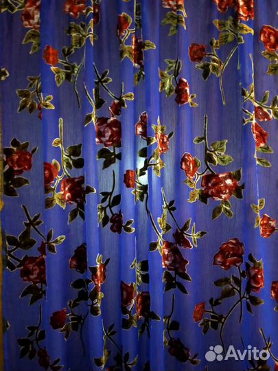 Ткань панбархат на шифоне СССР 03