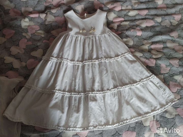 Платье для девочки тёплое