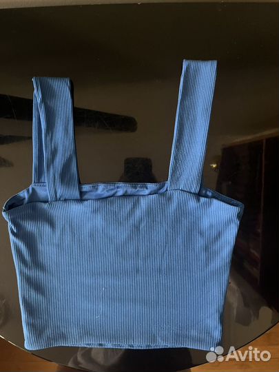 Топ синий
