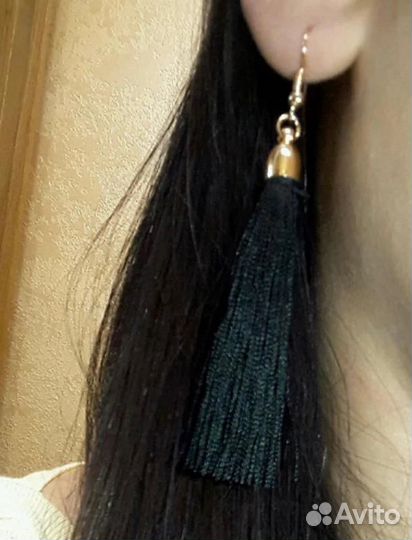 Серьги-кисточки