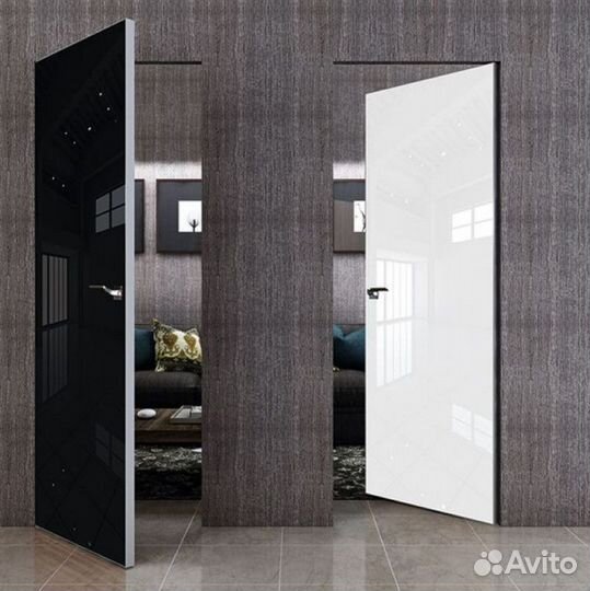 Межкомнатные двери скрытого монтажа эмаль