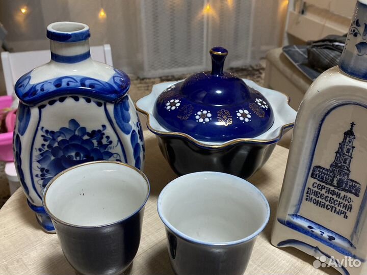 Сосуд для святой воды салатник и стаканы