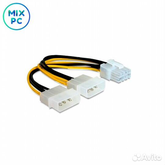 Разветвитель питания Cablexpert 2хMolex To PCI-E 8