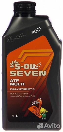 Масло трансмиссионное S-OIL 7 ATF multi 1 л (Корея