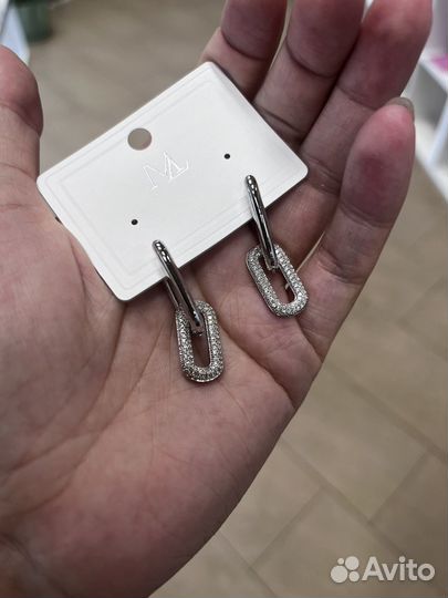 Серьги кольца трансформер