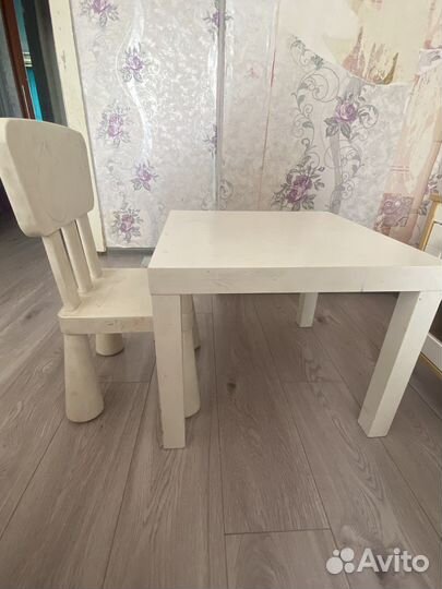 Детский стол и стул IKEA