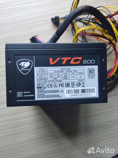 Блок питания 600w cougar