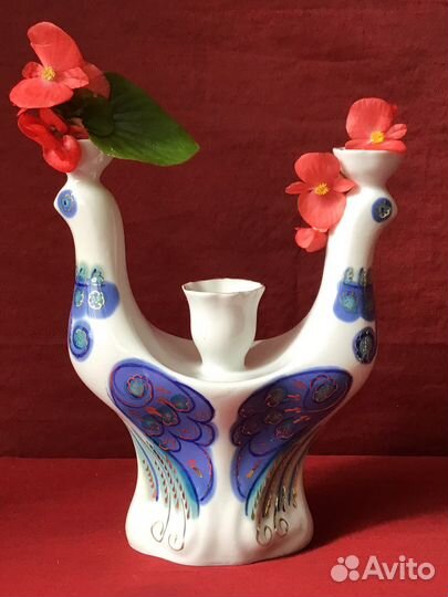 Подсвечник из СССР (70-е) Полонский фарфор