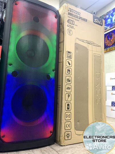 Колонка Speaker ZQS 12202 Gold в Центре Города