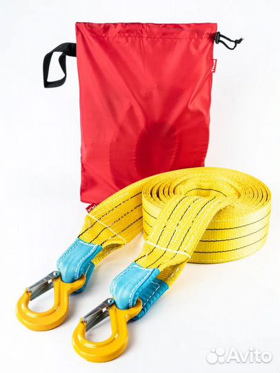 Усиленный Трос буксировочный 16 т 6 м крюк/крюк