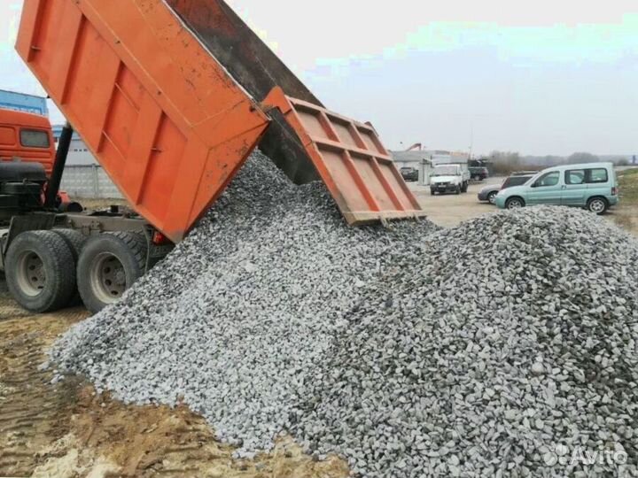 Щебень известняковый с доставкой