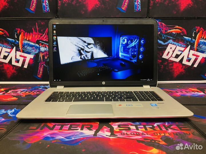 Игровой HP 17,3 i5-4gen 4gb видео 12gb озу SSD