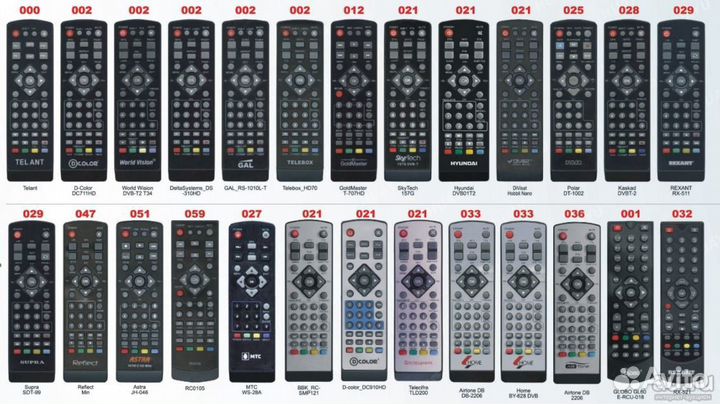 Пульт универсальный huayu для приставок DVB-T2+2