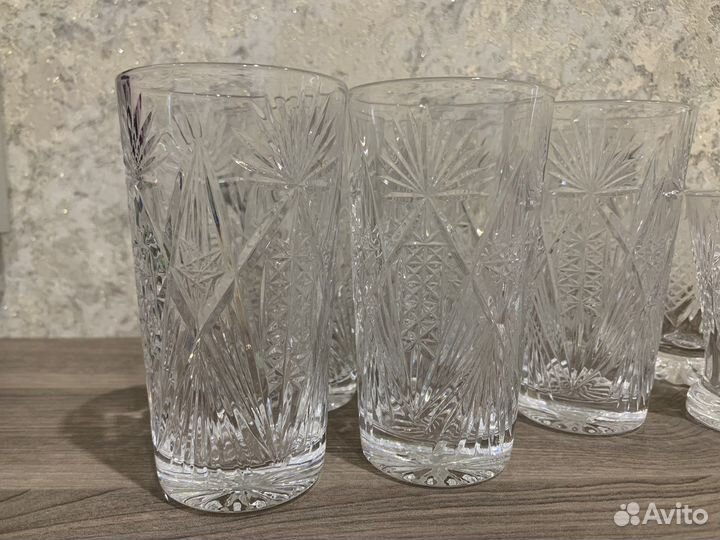 Хрусталь ссср, стопки, стаканы