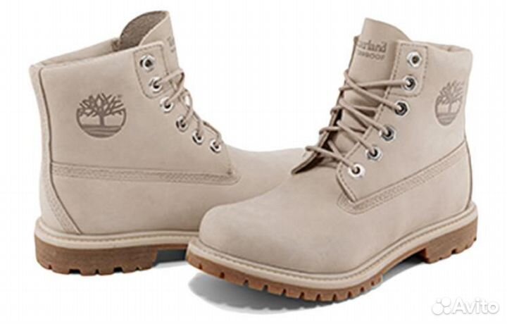 Timberland Nellie 6 Inch Waterproof Boots 'Light Taupe Nubuck' Women's (37)