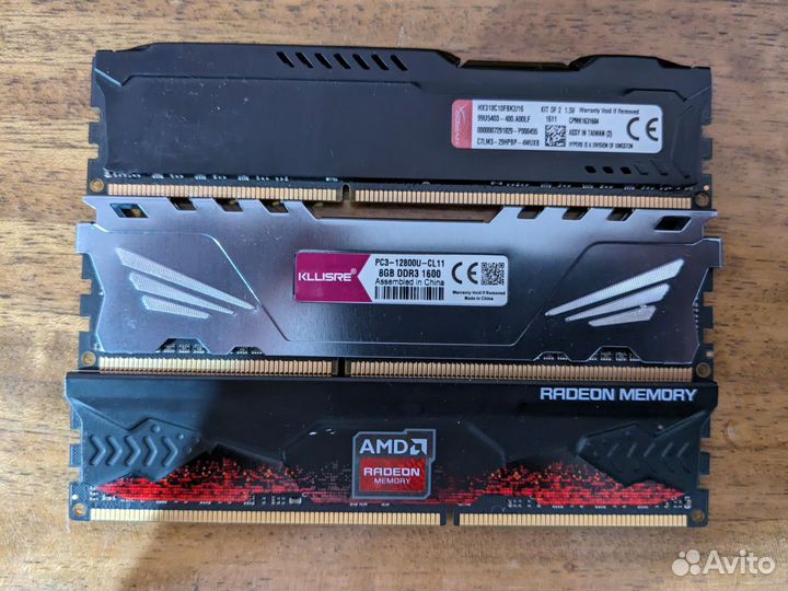 Оперативная память ddr3 2,4,8 гб