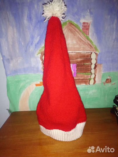 Новогодний колпачок, шапка санты