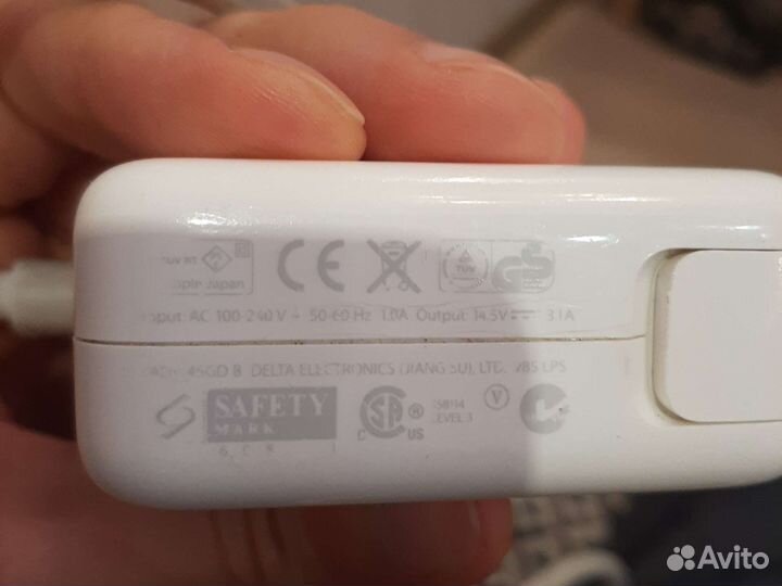 Зарядное устройство для macbook 45w magsafe 1