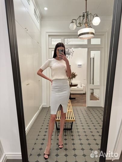 Юбка из замши