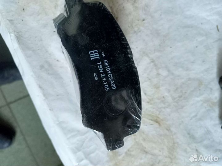 Колодки передние hyundai solaris