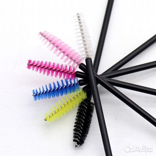 Щеточки для ресниц и бровей, 50 штук