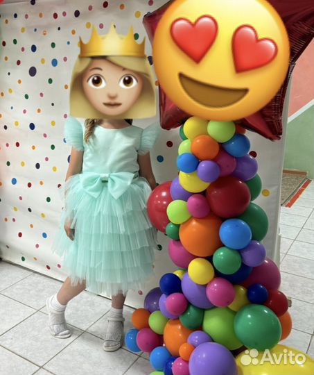 Нарядное платье для девочки 140
