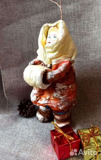 Ватные елочные игрушки (Авторская работа)