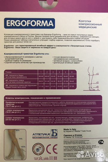 Компрессионные колготки 2 класс