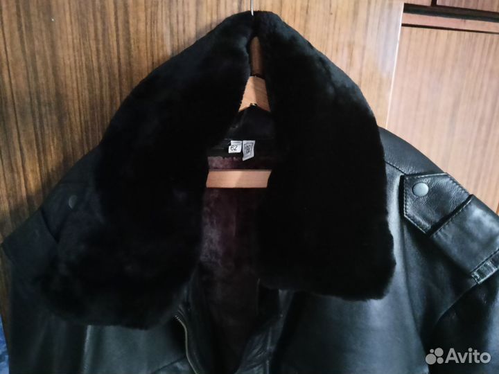 Куртка кожаная зимняя мвд